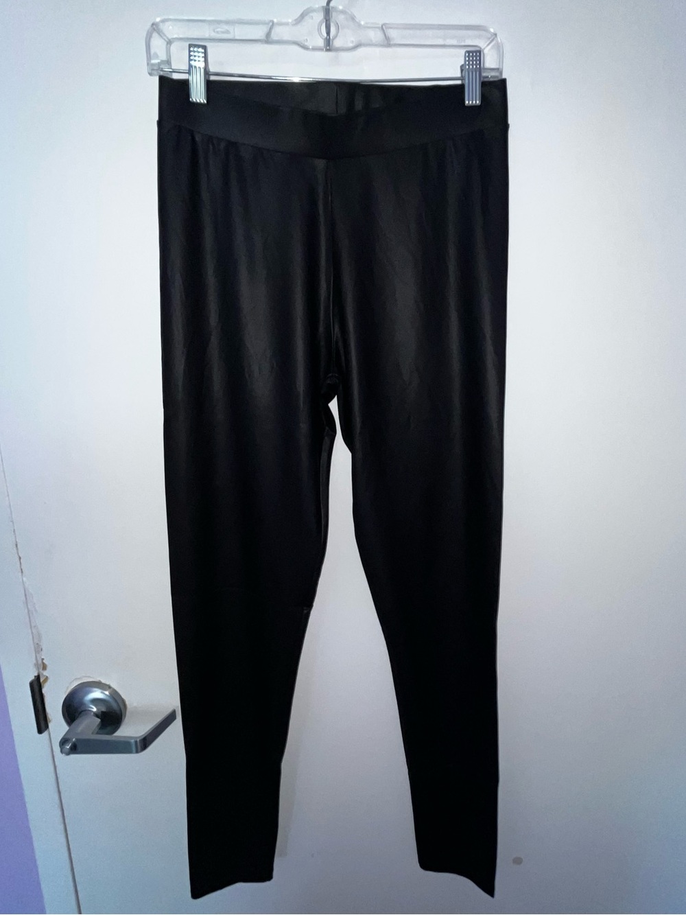 New Look Black Tall Faux Leather Leggings